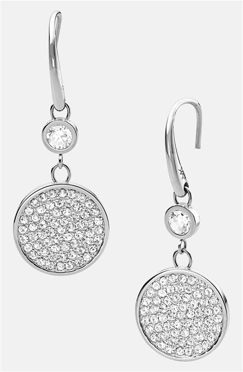 michael kors fashion earrings|michael kors silver drop earrings.